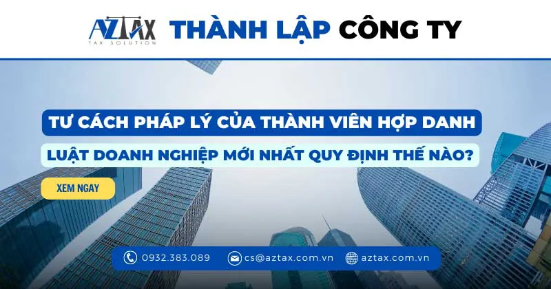 tu cach phap ly cua thanh vien hop danh