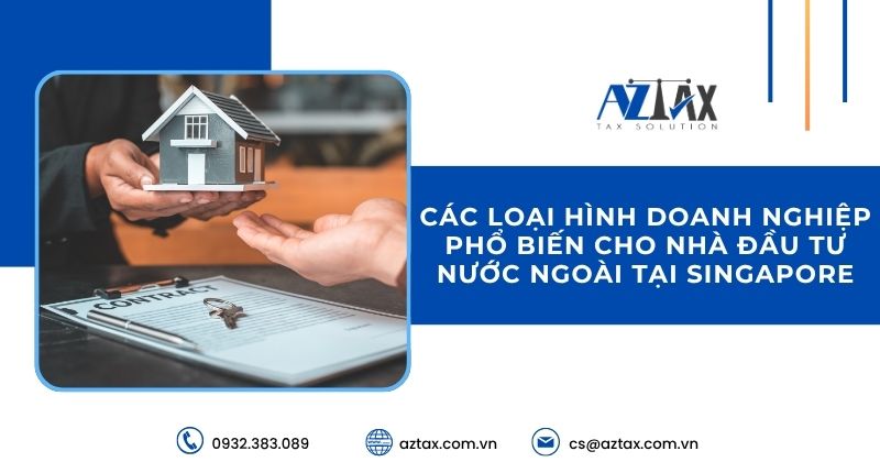 Các loại hình doanh nghiệp phổ biến cho nhà đầu tư nước ngoài tại Singapore