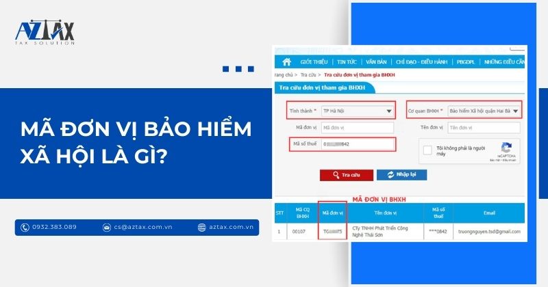 Mã đơn vị bảo hiểm xã hội là gì?