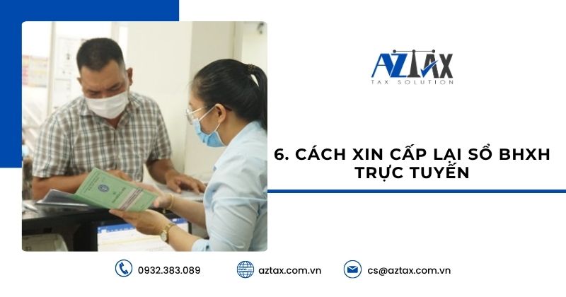 Cách xin cấp lại sổ BHXH trực tuyến