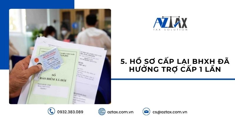 Hồ sơ cấp lại BHXH đã hưởng trợ cấp 1 lần