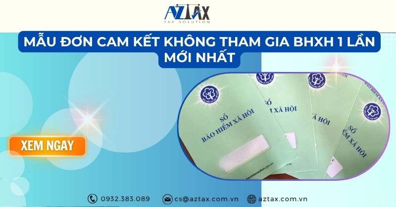 Mẫu đơn cam kết không tham gia BHXH 1 lần mới nhất 2026