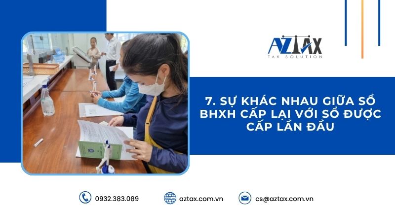 Sự khác nhau giữa sổ BHXH cấp lại với sổ được cấp lần đầu