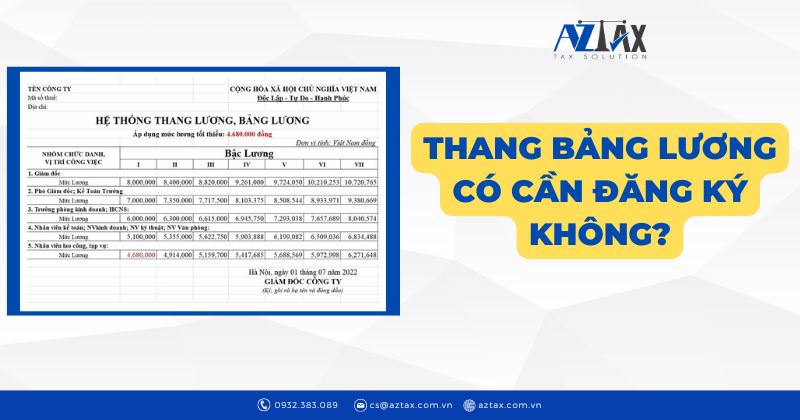 Thang bảng lương có cần đăng ký không?