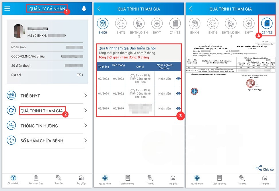 Tra cứu qua ứng dụng VssID trên điện thoại