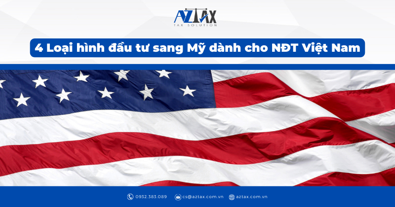 4 Loại hình đầu tư sang Mỹ dành cho NĐT Việt Nam