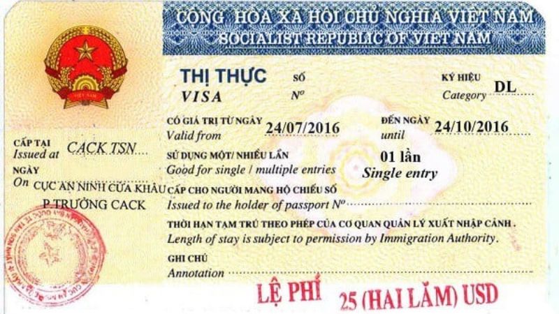 Vietnam tourist visa for us citizens
