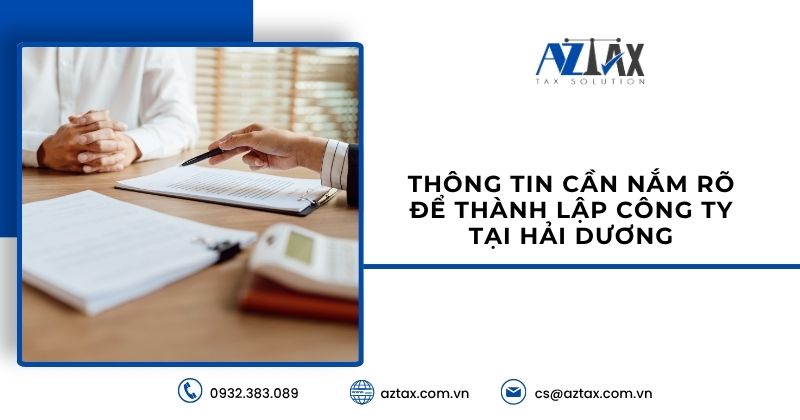 Thông tin hồ sơ khách hàng cung cấp cho AZTAX