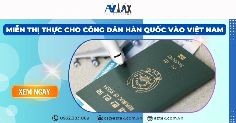 miễn thị thực cho công dân hàn quốc