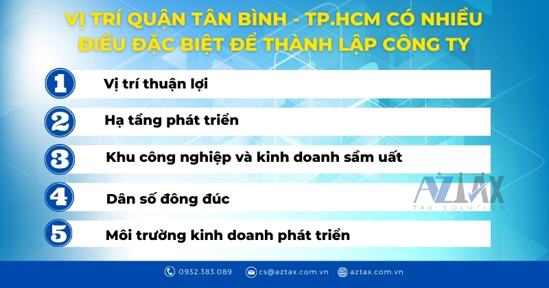 Vị trí quận Tân Bình - TP HCM có nhiều điều đặc biệt để thành lập công ty