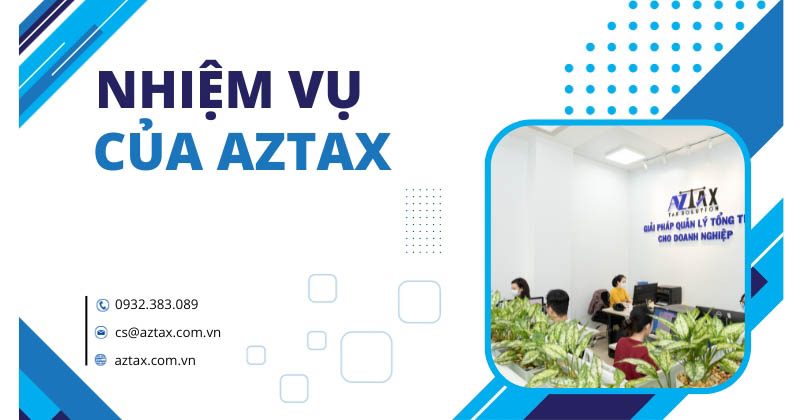 Nhiệm vụ của AZTAX khi cung cấp dich vu tam ngung kinh doanh