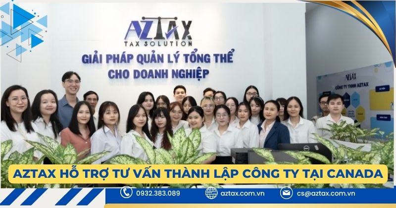 AZTAX Hỗ trợ tư vấn thành lập công ty tại Canada