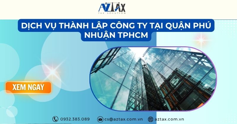 Dịch vụ thành lập công ty tại Quận Phú Nhuận TPHCM