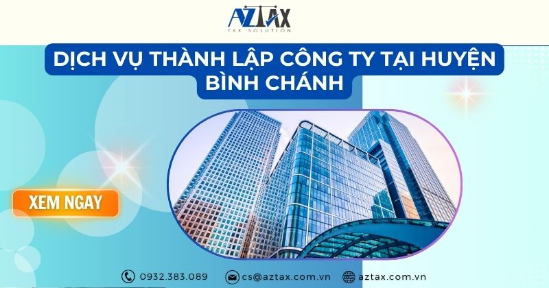 Dịch vụ thành lập công ty tại huyện Bình Chánh