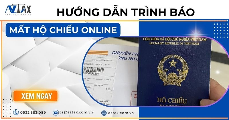 Báo mất hộ chiếu online