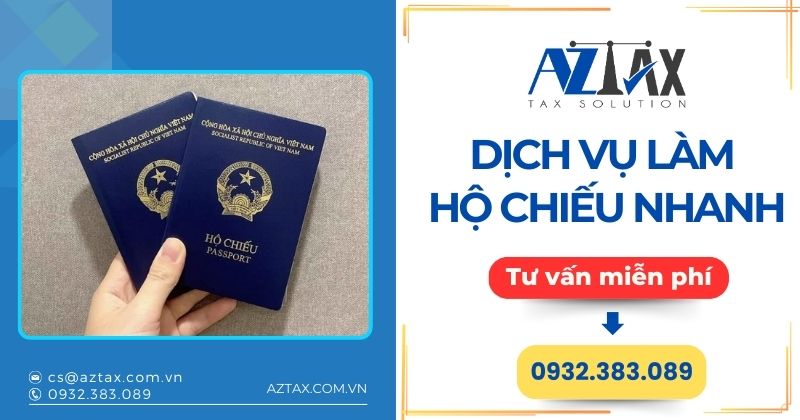 Dịch vụ làm hộ chiếu nhanh AZTAX