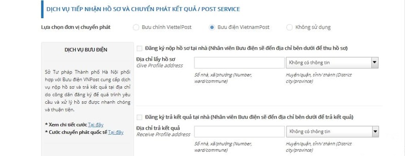 Phương thực nộp hồ sơ và nhận kết quả