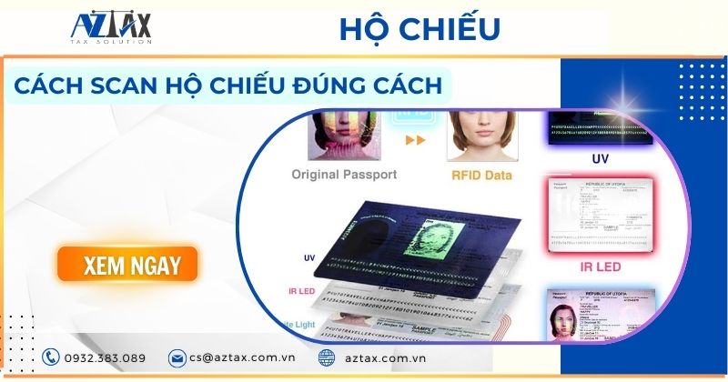 Cách scan hộ chiếu