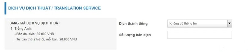 Đăng ký Dịch vụ dịch thuật lý lịch tư pháp nếu cần