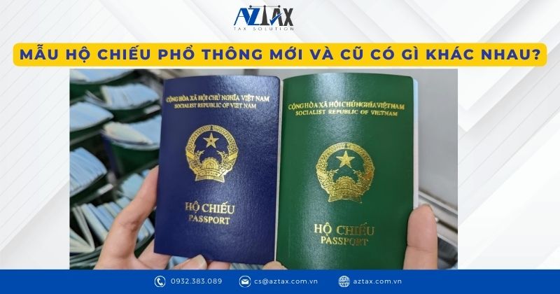 Mẫu hộ chiếu phổ thông mới và cũ có gì khác nhau?