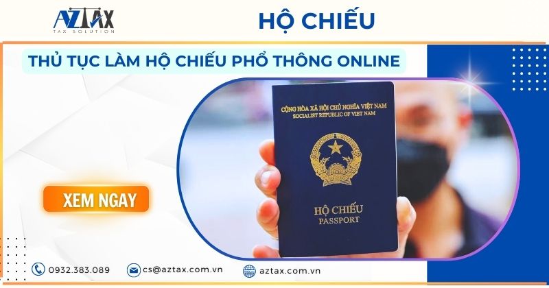 Thủ tục làm hộ chiếu phổ thông online