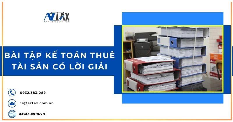 Bài tập kế toán thuê tài sản có lời giải