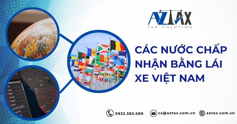 Các nước chấp nhận bằng lái xe Việt Nam