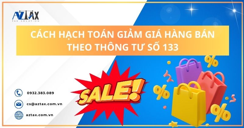 Cách hạch toán giảm giá hàng bán theo Thông tư số 133