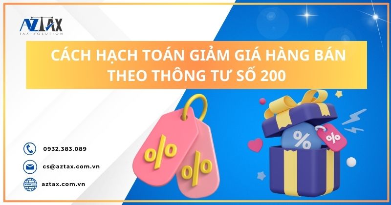 Cách hạch toán giảm giá hàng bán theo Thông tư số 200