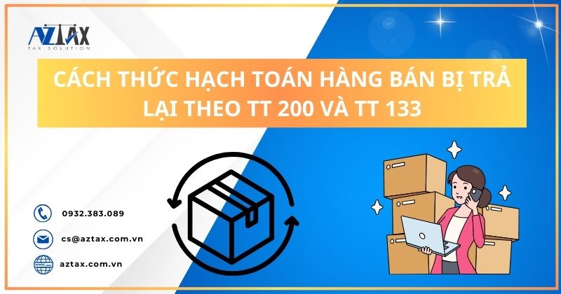 Cách thức hạch toán hàng bán bị trả lại