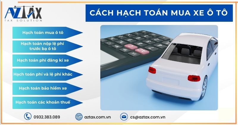 Cách hạch toán mua xe ô tô