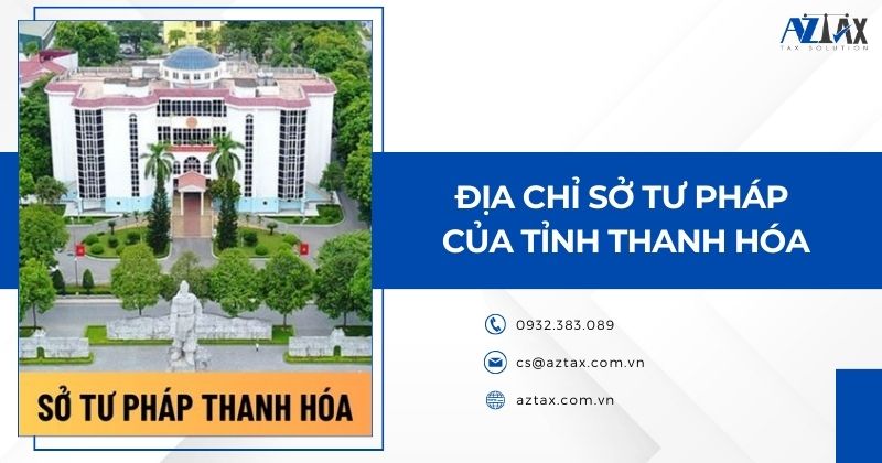 Địa chỉ sở tư pháp của tỉnh Thanh Hóa