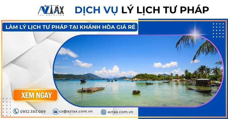 Dịch vụ làm Lý lịch tư pháp Online tại Khánh Hòa giá rẻ