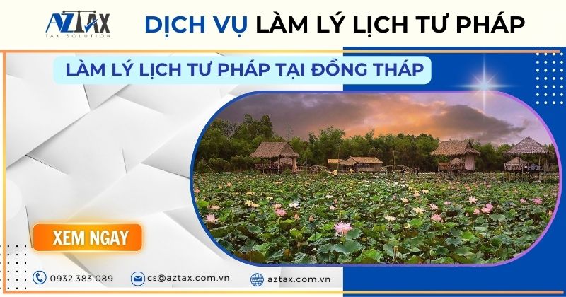 Dịch vụ làm lý lịch tư pháp tại Đồng Tháp