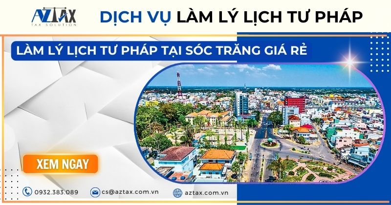 Dịch vụ làm lý lịch tư pháp tại Sóc Trăng giá rẻ