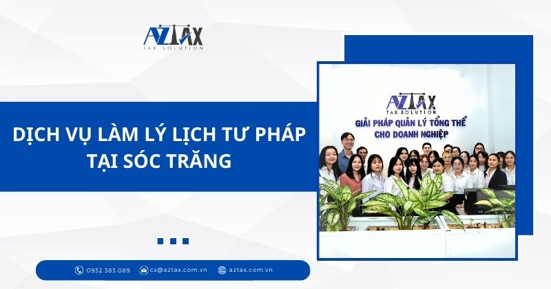 Dịch vụ làm lý lịch tư pháp tại Sóc Trăng