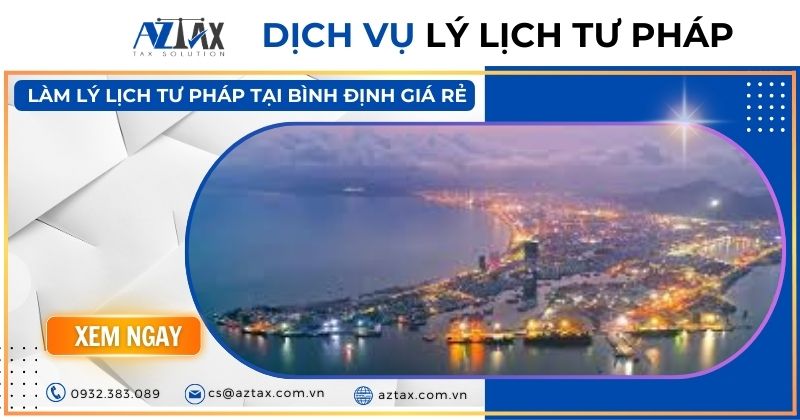 Dịch vụ lý lịch tư pháp Bình Định giá rẻ