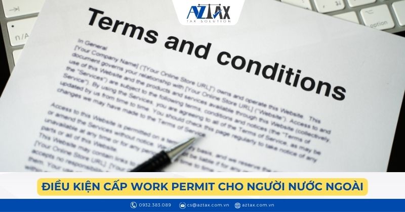 Điều kiện cấp work permit cho người nước ngoài