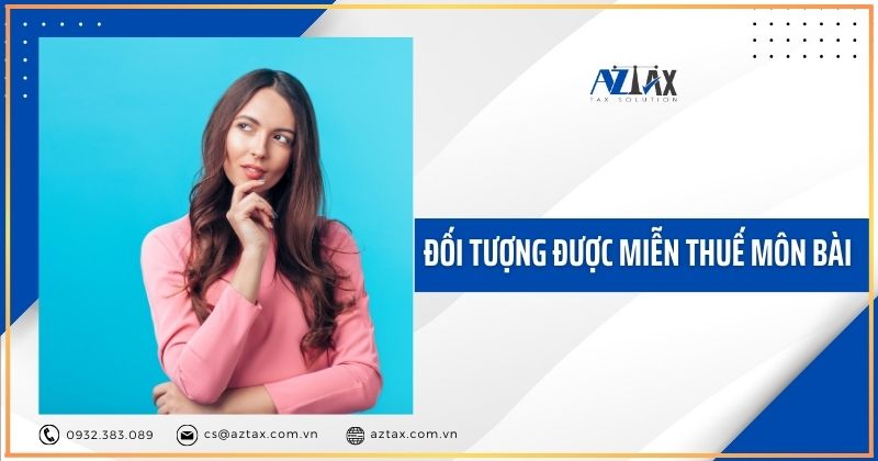 Đối tượng được miễn thuế môn bài