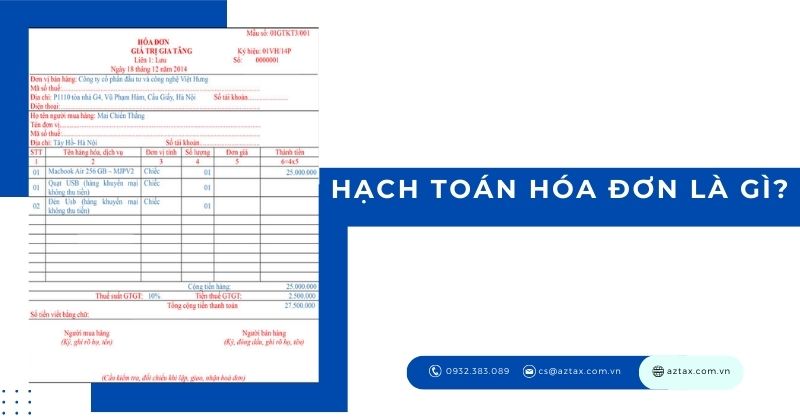 Hạch toán hóa đơn là gì?