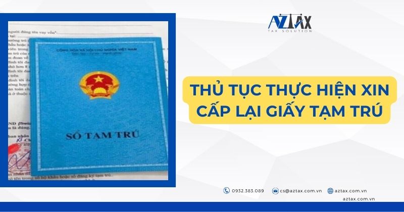 Thủ tục thực hiện xin cấp giấy tạm trú