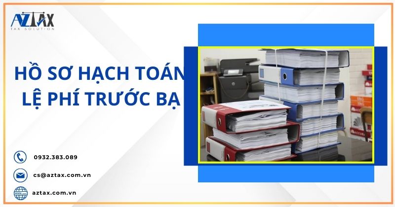 Hồ sơ hạch toán lệ phí trước bạ