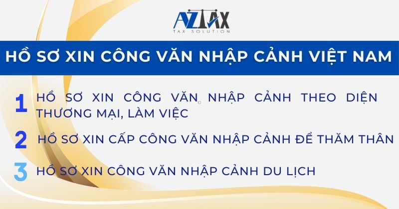 Hồ sơ xin công văn nhập cảnh Việt Nam