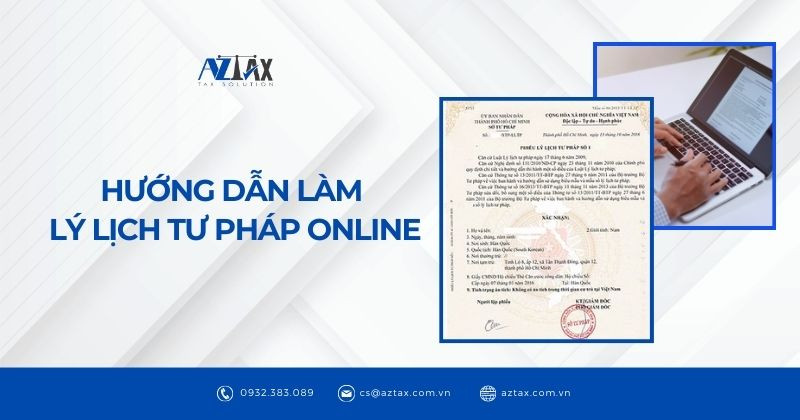 Hướng dẫn làm lý lịch tư pháp online