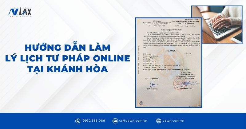 Hướng dẫn làm lý lịch tư pháp online tại Khánh Hòa