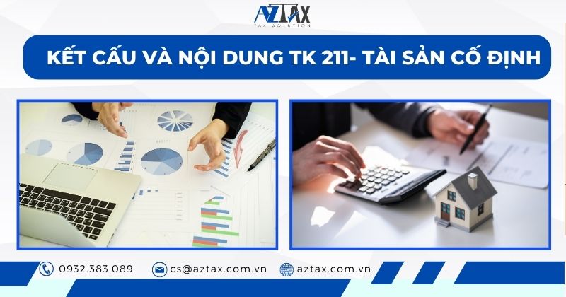 Kết cấu và nội dung TK 211- Tài sản cố định