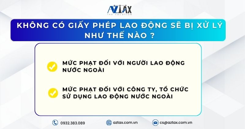 Không có giấy phép lao động sẽ bị xử lý như thế nào?