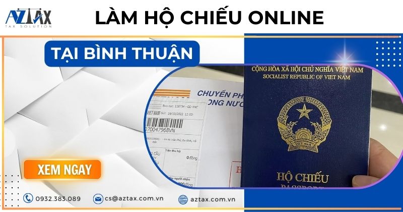 Làm hộ chiếu online tại Bình Thuận