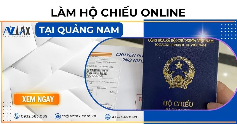 Làm hộ chiếu online tại Quảng Nam