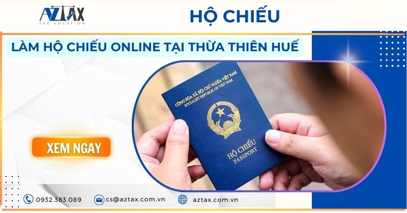 Làm hộ chiếu online tại Thừa Thiên Huế